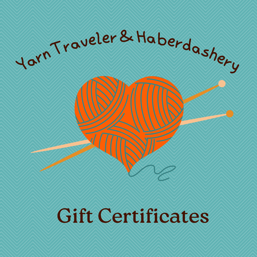 Yarn Traveler & Haberdashery Gift Cards/Certificates