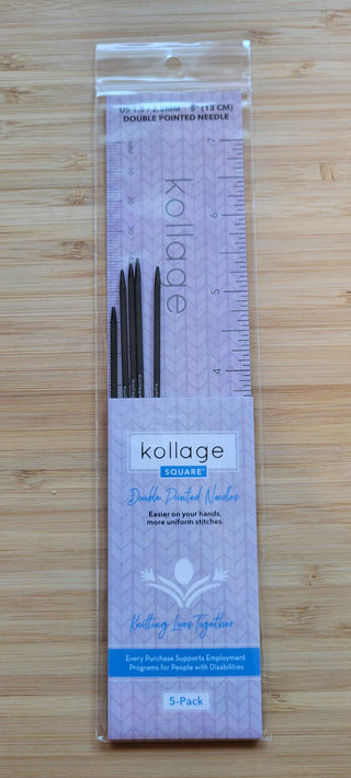 Kollage Double Pointed US 1.5 (2.50 mm) 5 inch/13 cm