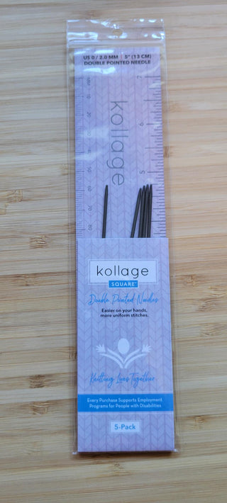 Kollage Double Pointe US 0 (2,0 mm) 5 pouces/13 cm