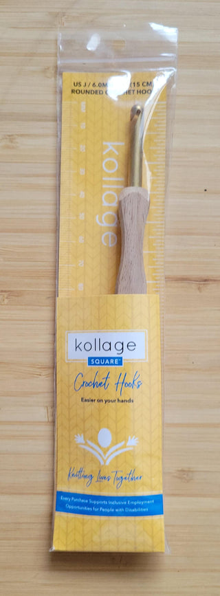 Kollage Rounded Tip Crochet Hook (US J/6.0 mm)