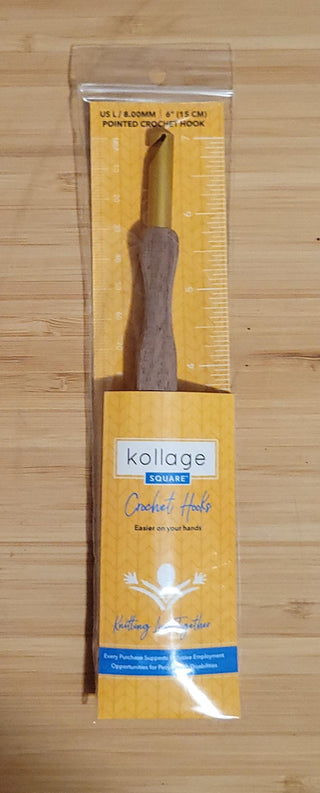 Kollage Pointed Tip Crochet Hook ((US L/8.0 mm)