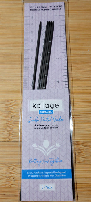 Kollage Double Pointe US 1 (2,25 mm) 7 pouces/17 cm