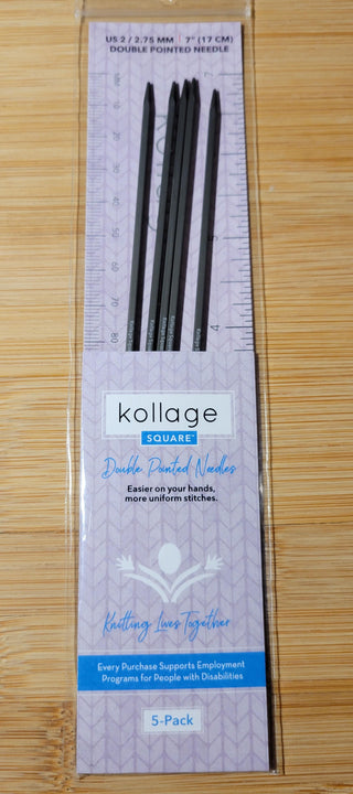 Kollage Double Pointed US 2 (2.75 mm) 7 inch/ 17 cm