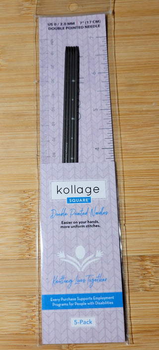 Kollage Double Pointed US (2.0 mm) 7 inch/17 cm