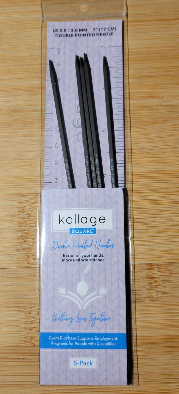 Kollage à double pointe US 2,5 (3,0 mm) 7 pouces/17 cm