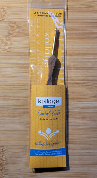 Kollage Pointed Tip Crochet Hook (US F/3.75mm)