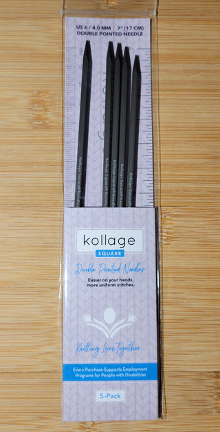 Kollage Double Pointed US 6 (4.0 mm) 7 inch/17 cm