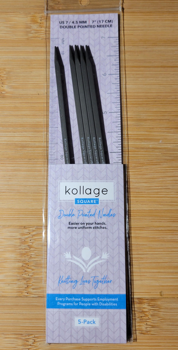 Kollage Double Pointe US 7 (4,5 mm) 7 pouces/17 cm