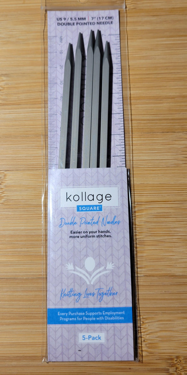 Kollage Double Pointe US 9 (5,5 mm) 7 pouces/17 cm