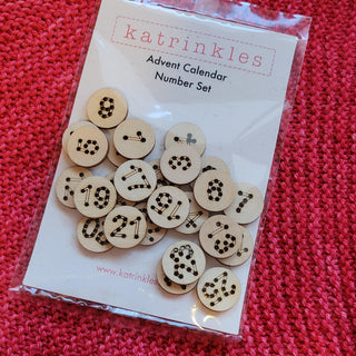 Advent Calendar Button Set (1-25)