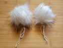 Pompons en fausse fourrure Renard arctique