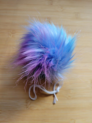 Faux Fur Pompoms Cotton Candy