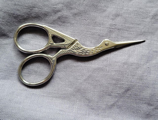 Buy silver-glossy Embroidery Scissors (Small Crane)