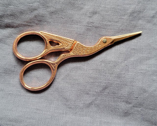 Buy brass-glossy Embroidery Scissors (Small Crane)